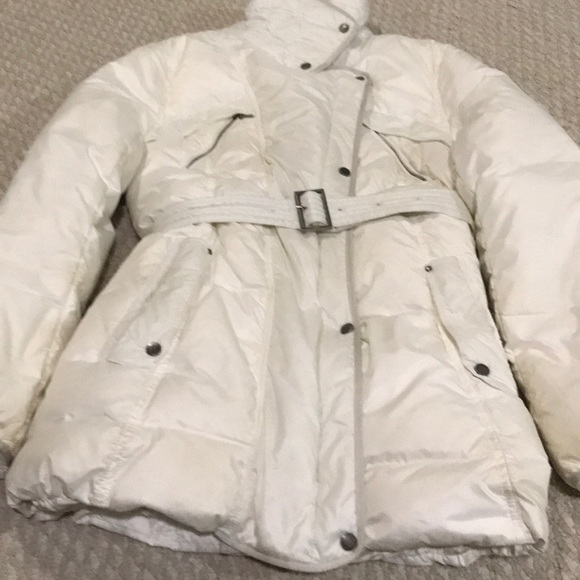 White Cole Haan winter coat with storage bag - Picture 9 of 13